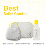 Omved Best Seller Combo with baby compress, baby pillow, baby oil