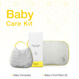 Omved Baby Care Kit - Baby bib compress & Baby first pillow